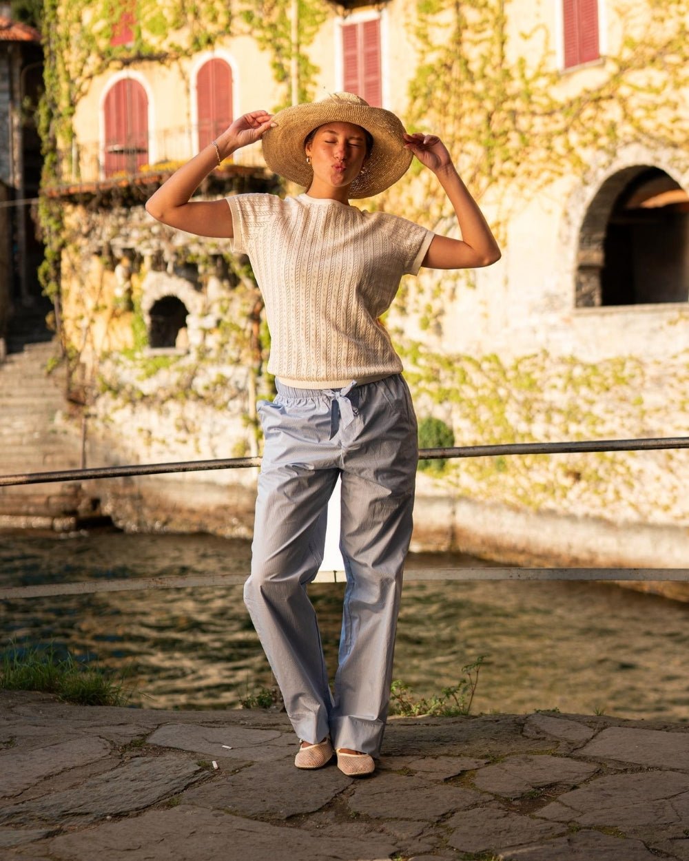 Pointelle Baby Tee Hvid | Skagen - clothing.dk